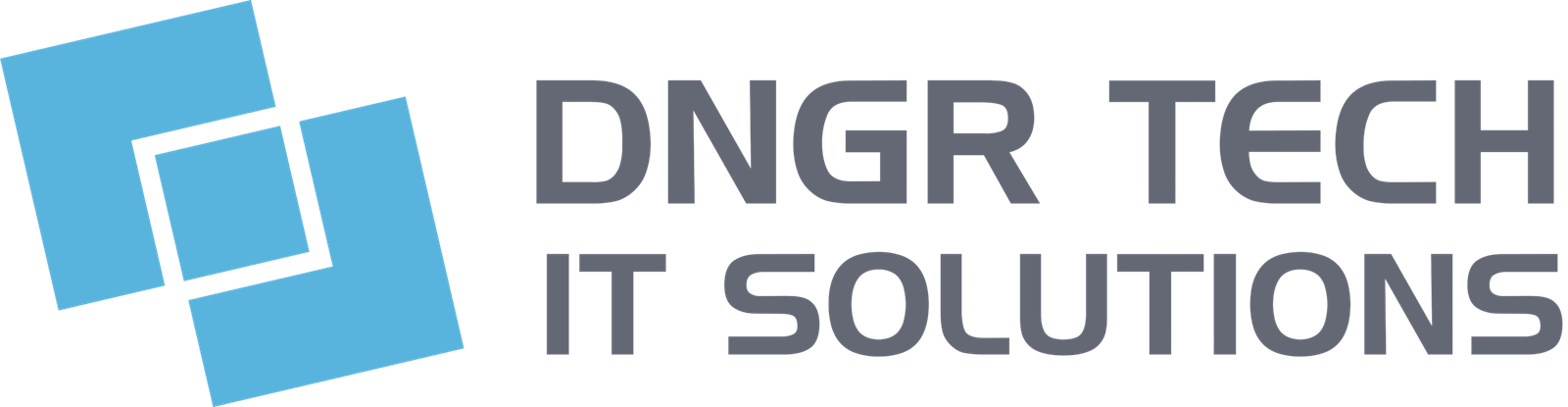 blue company logo with the text DNGR Tech IT Soloutions
